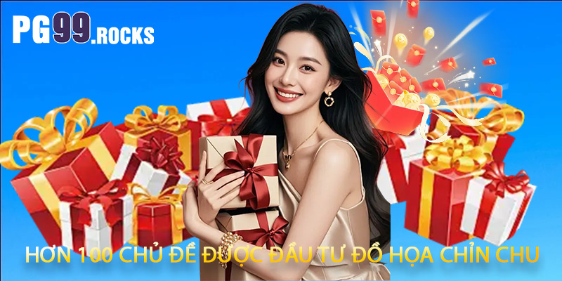 Hơn 100 chủ đề được đầu tư đồ họa chỉn chu